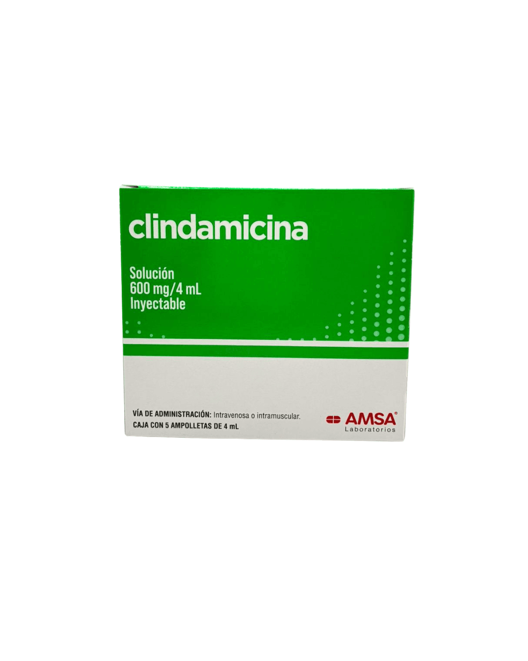 Clindamicina de 600 mg  C/5 inyectable