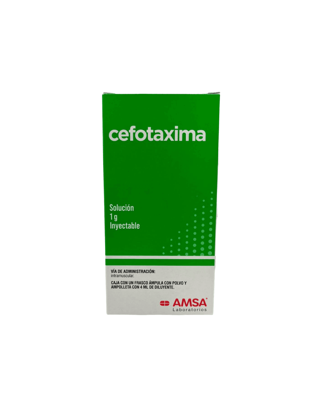 Cefotaxima de 1 mg inyectable