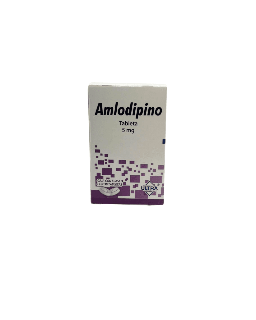 Amlodipino 5 mg con 30 tabletas