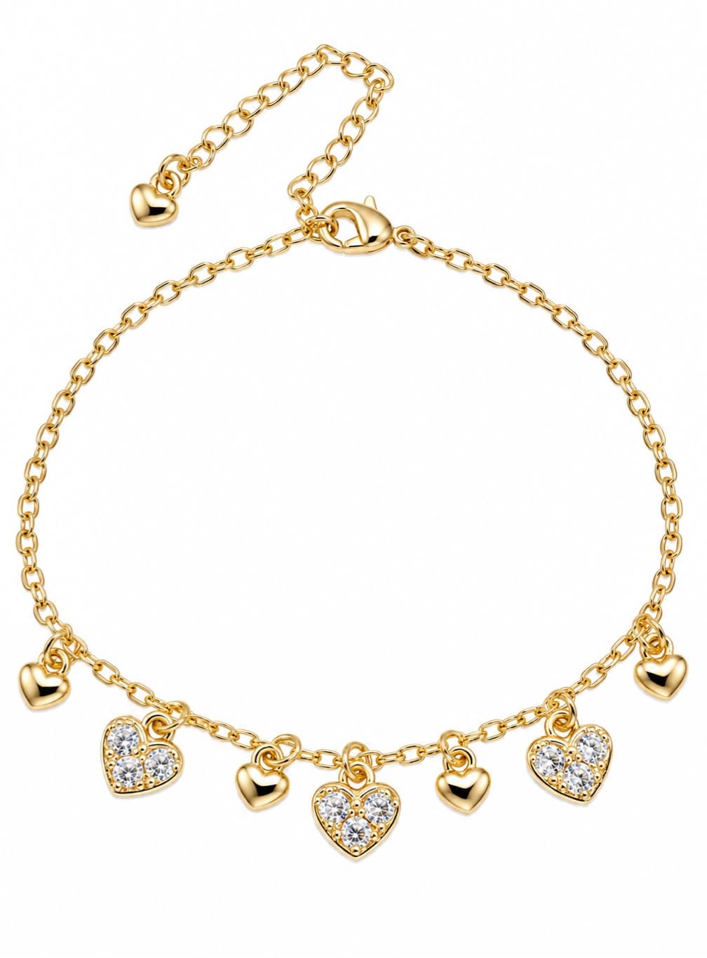 Pulsera Charms Corazones