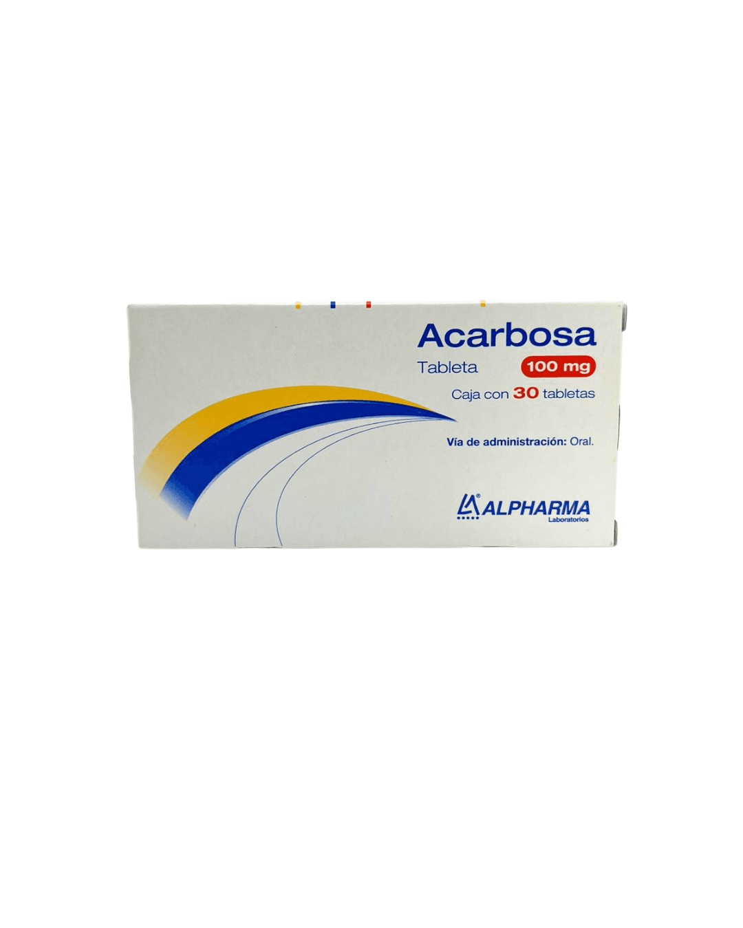 Acarbosa tabletas de 100 mg